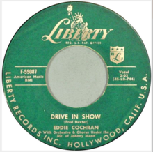 Drive In Show Eddie Cochran Liberty 45.png