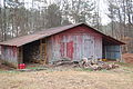 An old barn on the back of my property where I store wood