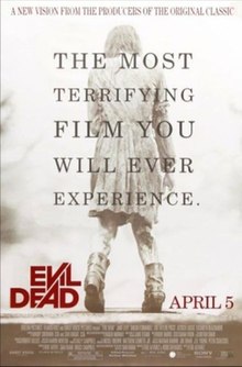 A girl in ragged clothes walks off, with the caption "THE MOST TERRIFYING FILM YOU WILL EVER EXPERIENCE" placed on top, while th film's title and billing block lies on the bottom of the poster.