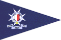 The pennant of the Commissioner of Police consists of a blue field with the symbol of the Police Force at its centre.