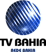 A blue sphere divided into segments by thin white lines. Beneath it are two lines of text: "TV BAHIA" and "REDE BAHIA", in black and blue, in a modern sans serif.