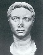 Bust of Vipsania Agrippina, Tiberius' first wife. Recovered from Leptis Magna.