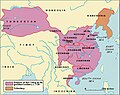 Tang dynasty (618-690/705-907 AD) in 750 AD.