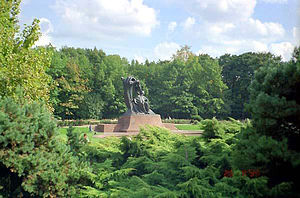 Fryderyk Chopin Monument, Łazienki Park.