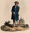 A Greenwich pensioner with a wooden leg