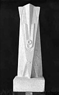 Joseph Csaky, 1920, Face (Figure), limestone, 70 cm