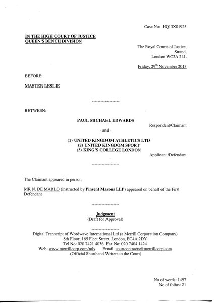 File:Paul Edwards Athlete, High Court ruling November 2013.pdf