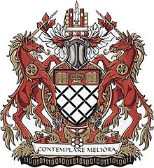 The coat of arms of David Johnston, former Governor General of Canada and Chancellor and Principal Companion of the Order of Canada, displaying the order's motto and insignia Personal Coat of Arms of Governor General of Canada David Lloyd Johnston.jpg