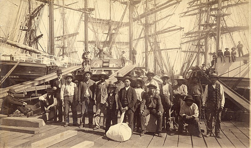 File:Squamish Longshoremen, Moodyville Sawmill, Vancouver, Canada, 1889.jpg