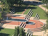 The Fountain in front of the Dining Halls. Fountainuncg.JPG