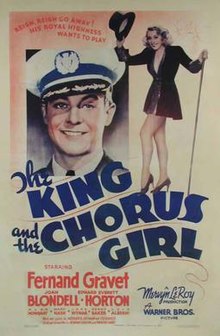 La reĝo kaj la korusknabino (1937) Movie Poster.jpg