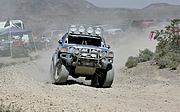 Team HUMMER stock-class H3 driven by Rod Hall.  Hall finished first in class with the H3 in the 2005 Baja 1000.