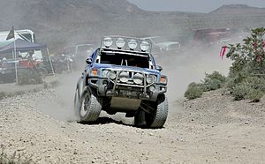 Team HUMMER stock-class H3 driven by Rod Hall....