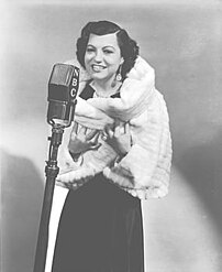 Rosa Ponselle at the NBC Radio microphone, 1936