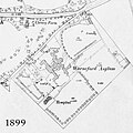 Warneford Hospital map from 1899, the Meadow is just to the south-east of the Hospital.