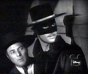 Zorro (Guy Williams) and Bernardo (Gene Sheldo...