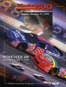 1999 Winston 500 program cover