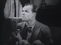 Frame from the movie short 'Hotel Anchovy' showcasing Eddie Roberts. April 13, 1934