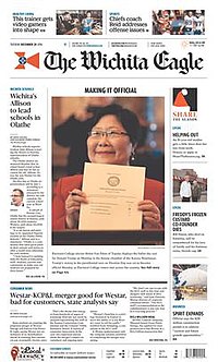 The Wichita Eagle front page.jpg