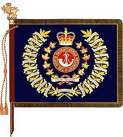 The regimental colour of the North Saskatchewan Regiment. N Sask R Regt Colour.jpg