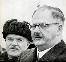 Molotov (left) meeting Raab (right) in Moscow, April 1955 Molotov, Raab April 1955.jpg