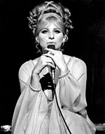 Twelve-time nominee received the most nominations in this category, including five-time award winner Barbra Streisand Barbra Streisand singing- 1969.jpg