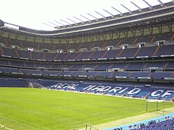 Inside the Santiago Bernabéu Stadium