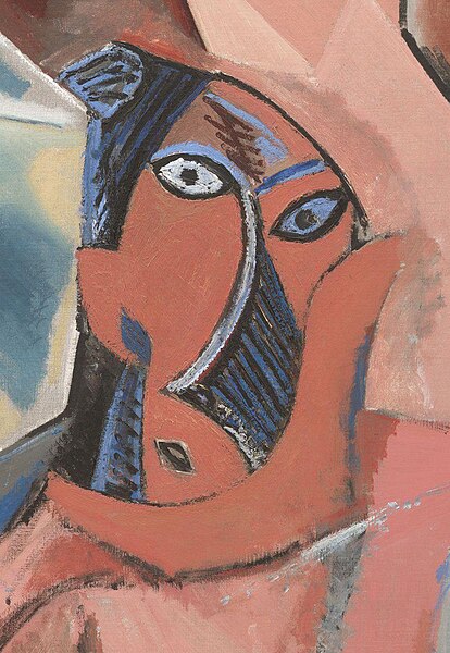 File:Pablo Picasso, 1907, Les Demoiselles d'Avignon (detail, figure lower right).jpg