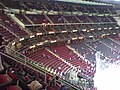 A view of the different seating levels of the Prudential Center.