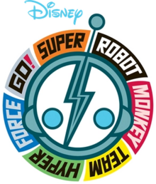 Logo of Super Robot Monkey Team Hyperforce Go! on Disney+.webp