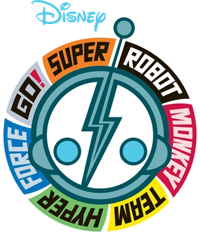 File:Logo of Super Robot Monkey Team Hyperforce Go! on Disney+.webp