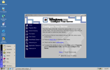 Screenshot of Windows 2000 Server with Configure Your Server component. Windows 2000 Server.png