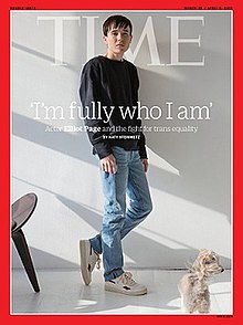 Elliot Page on the cover of Time Magazine in 2021