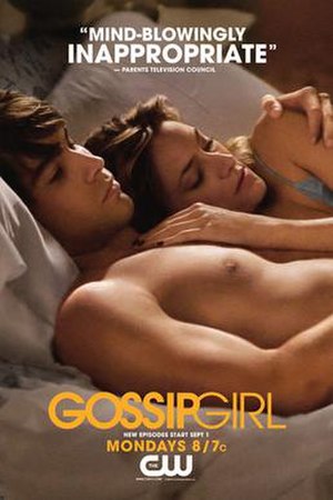 Gossip Girl poster featuring critical review