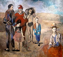 Pablo Picasso, Family of Saltimbanques, 1905, National Gallery of Art, Washington, DC. Family of Saltimbanques.JPG