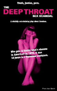 film poster with apparently nude woman in sitting position, legs crossed, nothing exposed