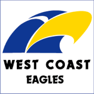 The club's original logo, used from 1987 to 1999. An older shield variation of this logo also exists. Old West-Coast-logo.gif