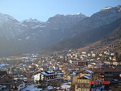 View of San Lorenzo in Banale.