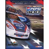2001 Pepsi 400 program cover