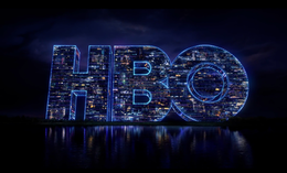 End card from "HBO City" feature presentation sequence, used since March 4, 2017. Bylines appearing beneath the logo differ by channel and daypart: "Movie Premiere" (for Saturday film premieres on the main channel), "Movie Presentation" (used by most HBO channels, except HBO Family, as a generic movie bumper), and "Presentacion de Pelicula" (for movies shown on HBO Latino). HBO Movie Presentation (2017).png