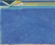 Richard Diebenkorn, Ocean Park No.129, 1984. The Ocean Park series connects his earlier abstract expressionist works with Color field painting. The influence of both Henri Matisse and Joan Miro is particularly strong in this painting. Richard Diebenkorn's painting 'Ocean Park No.129'.jpg