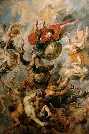 St. Michael and fallen angels Rubens, 17th century