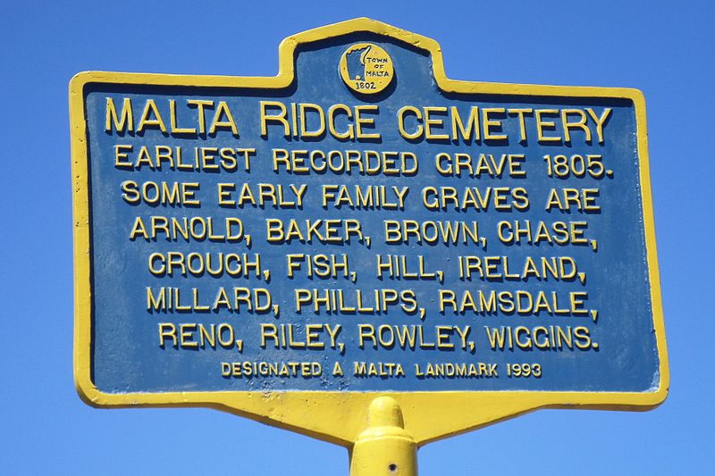 File:Malta Ridge Cemetery marker.jpg