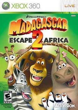 Madagascar Escape 2 Africa (video game) cover.jpg