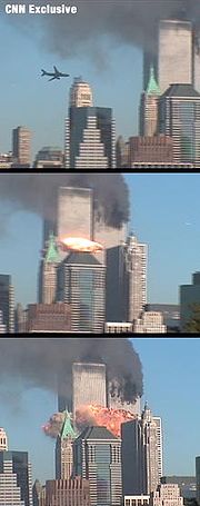 A sequential look at United Flight 175 crashing into the south tower of the World Trade Center