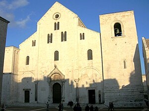 St. Nicholas Church in Bari, Italy where the relics of St. Nicholas are kept today.