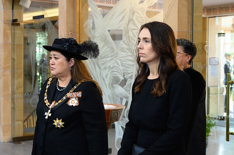 File:Dame Cindy arrives with Prime Minister Jacinda Ardern.jpg