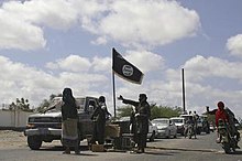 Members of AQAP in a checkpoint in Jaar on April 28, 2012. Members of AQAP in Jaar April 28, 2012.jpg