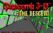 Catacomb 3-D The Descent - титульный экран.png