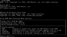 A screenshot of Novell DOS 7